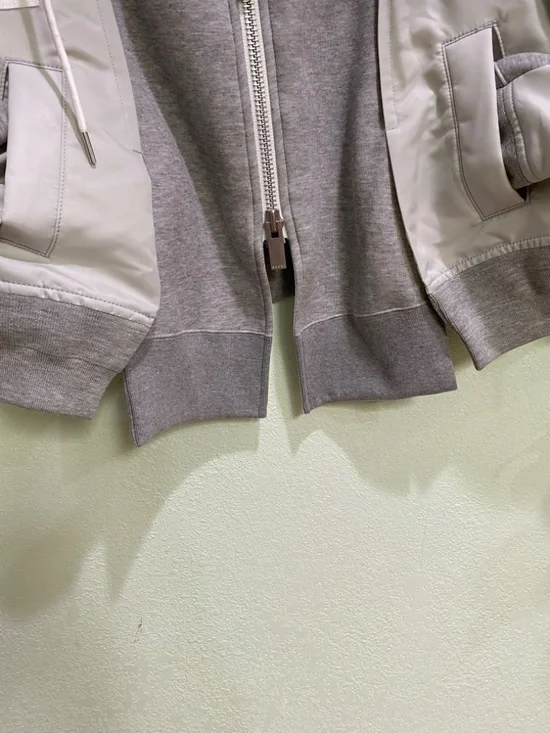 Sacai Sponge x Nylon Twill Hoodie - Picture 3 of 13
